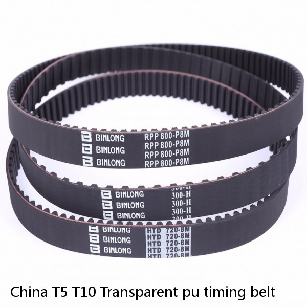 China T5 T10 Transparent pu timing belt