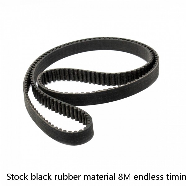 Stock black rubber material 8M endless timing pulley belt