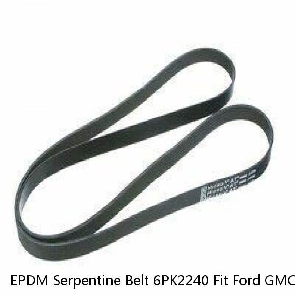 EPDM Serpentine Belt 6PK2240 Fit Ford GMC Jeep Mazda Toyota Chevrolet Dodge  #1 small image