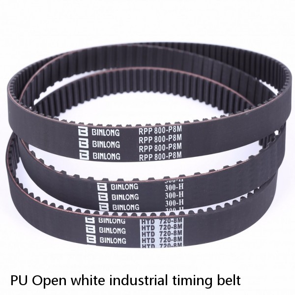 PU Open white industrial timing belt #1 image