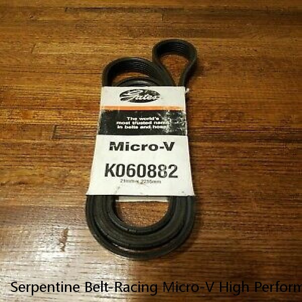 Serpentine Belt-Racing Micro-V High Performance V-Ribbed Belt Gates K060882RPM #1 image