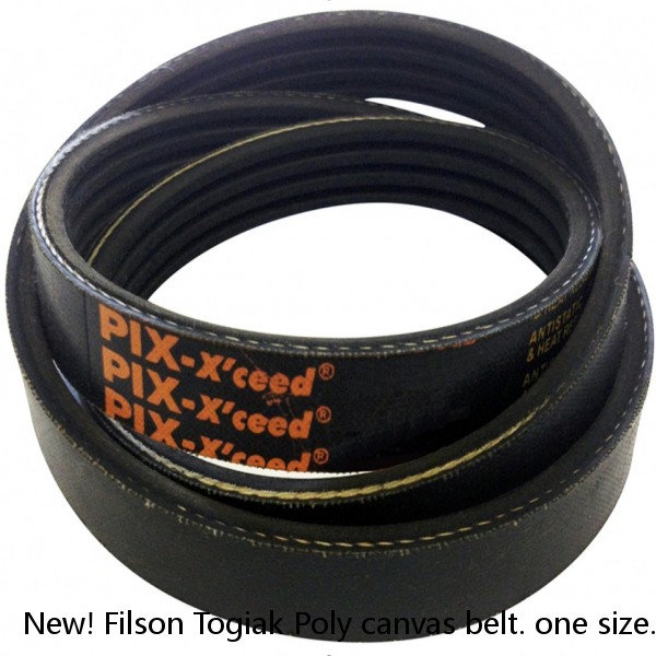 New! Filson Togiak Poly canvas belt. one size. bronze Brown. Made in USA. #1 image