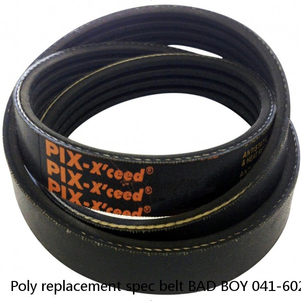 Poly replacement spec belt BAD BOY 041-6027-00 041602700 ZERO TURN MZ48 MAGNUM #1 image